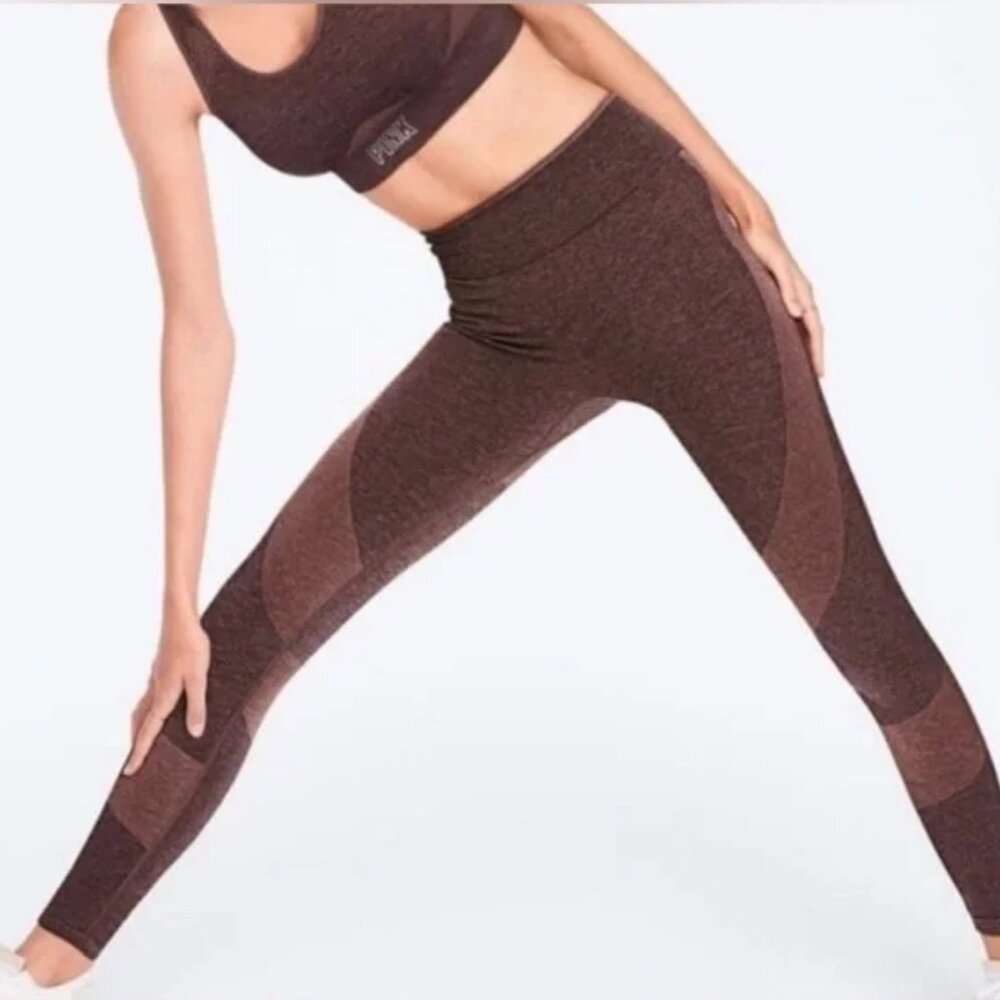 Victoria's Secret PINK Seamless Leggings - Marled Purple